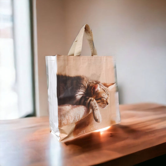 Shoppingpåse med kattmotiv