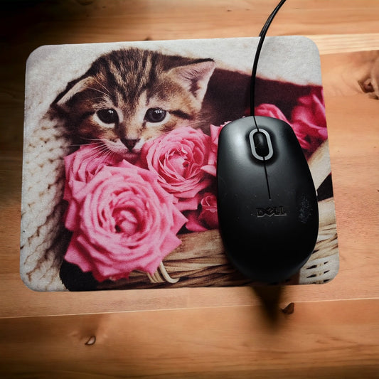 Musmatta med kattmotiv