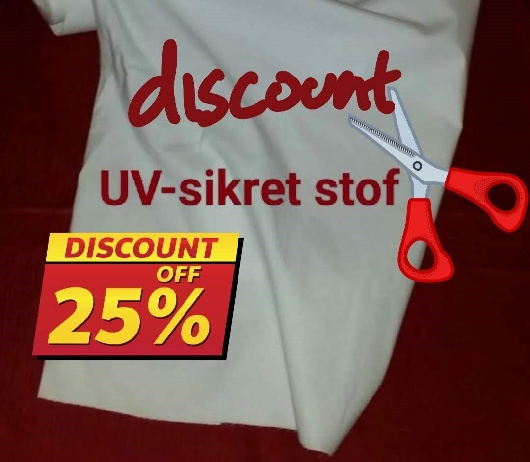 UV-sikret stof i metermål